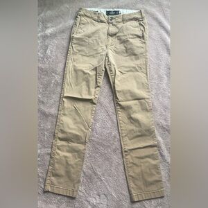 Hollister Tan Slim Straight Leg Flex Chino 29x32